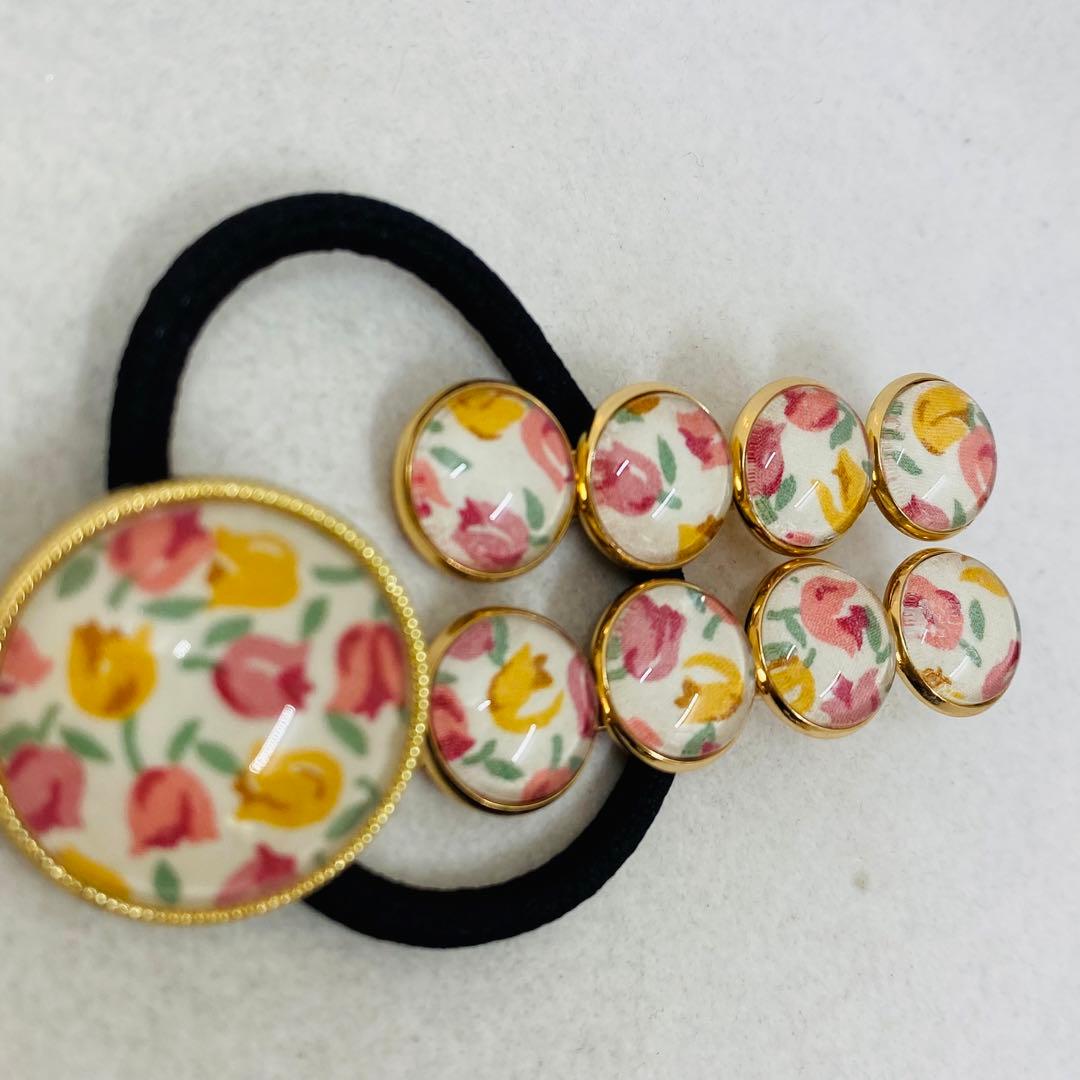 リバティ ハンドメイド ヘアクリップとヘアゴム13