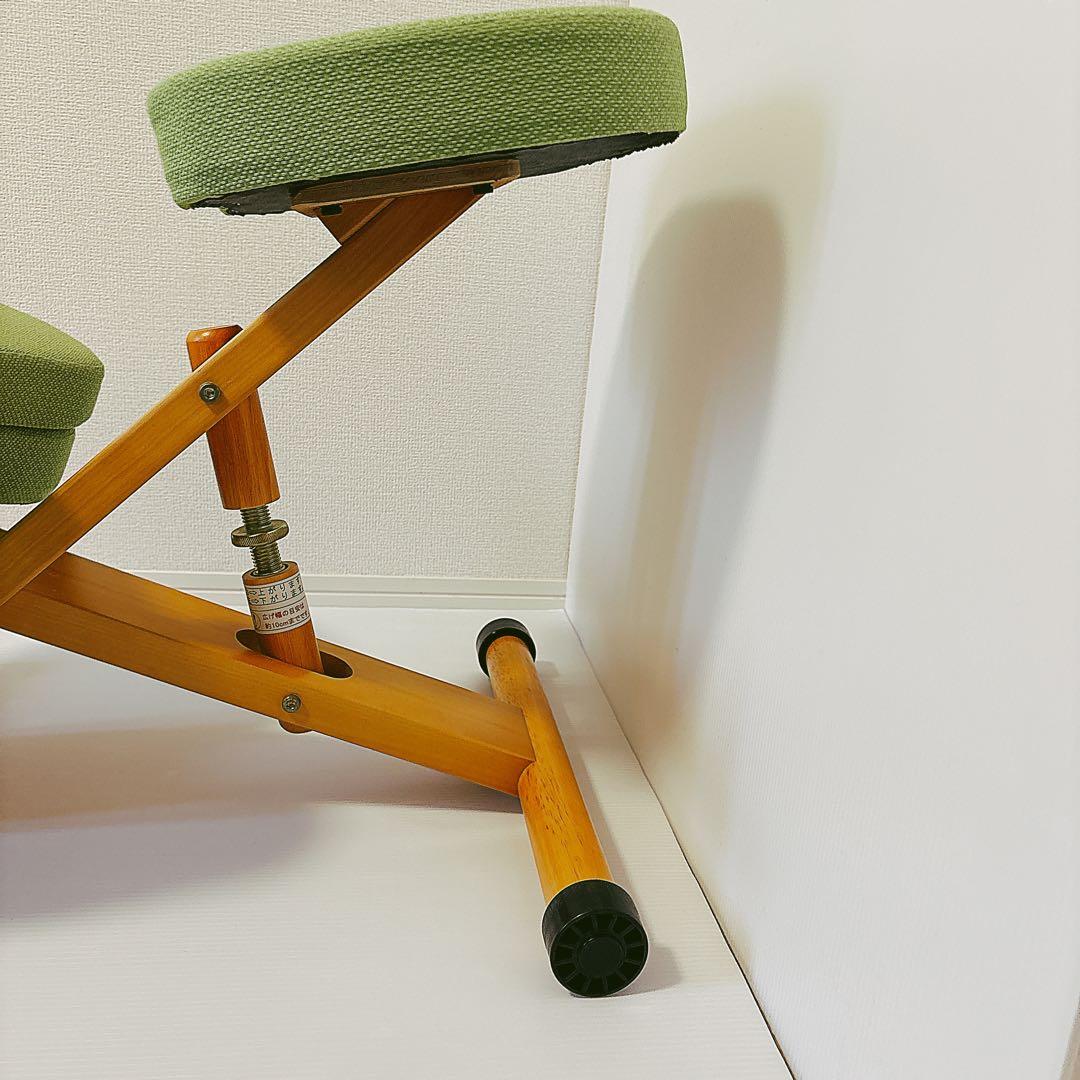 【極美品】 補助クッション付 宮武製作所 プロポーションチェア ライム