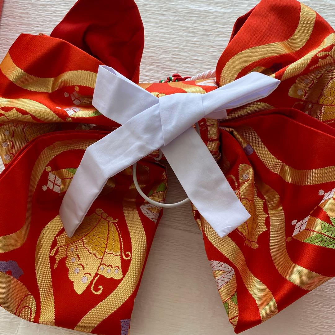 7歳七五三　正絹お着物　正絹作り帯（都恋人）