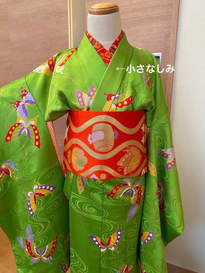 7歳七五三　正絹お着物　正絹作り帯（都恋人）