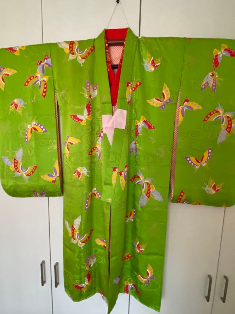 7歳七五三　正絹お着物　正絹作り帯（都恋人）