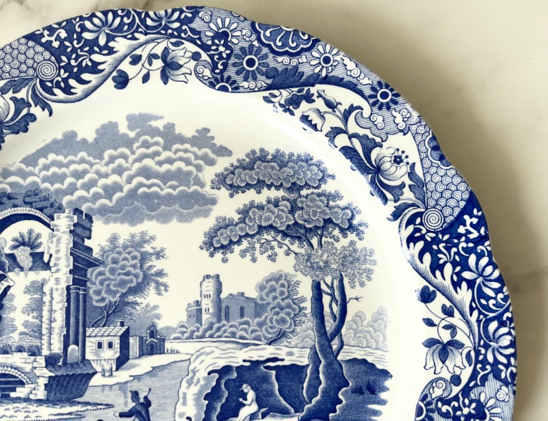 spode blue Italianスポードブルーイタリアン限定プレート32cm