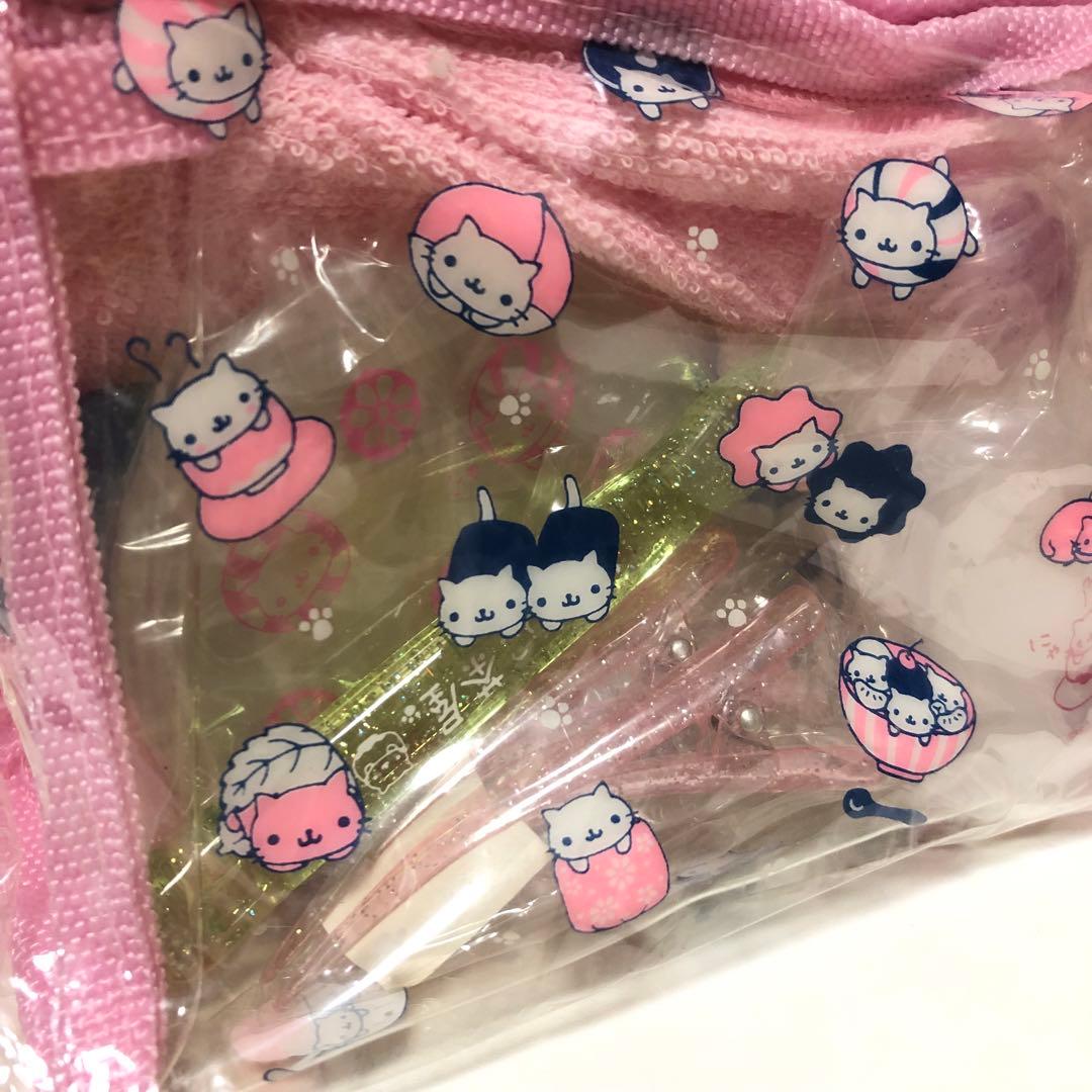にゃんこ茶屋　トラベルセット　サンエックス　にゃんにゃんにゃんこ　ポーチ　当時物
