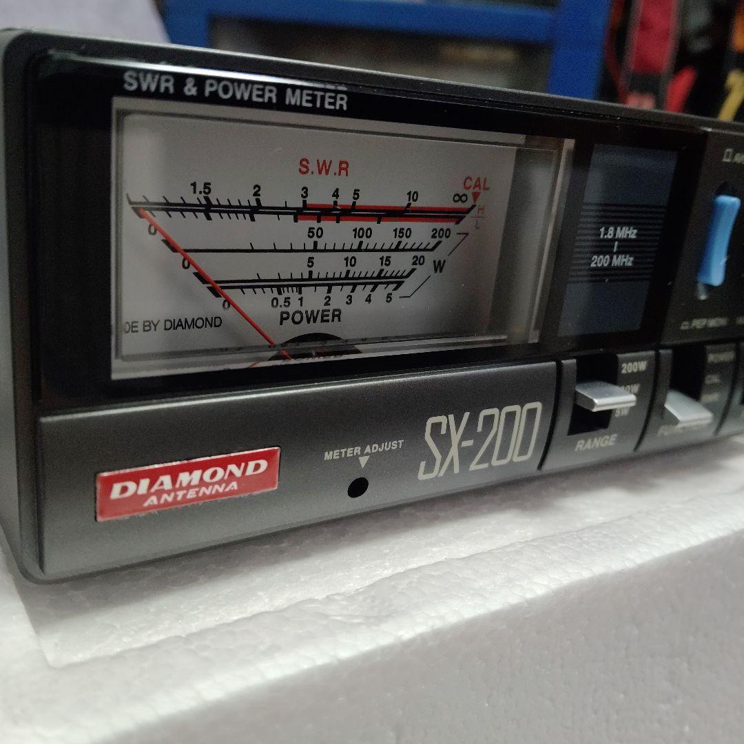 未使用ダイヤモンドSX200 高性能 通過形SWR.パワー計1.8～200MHz
