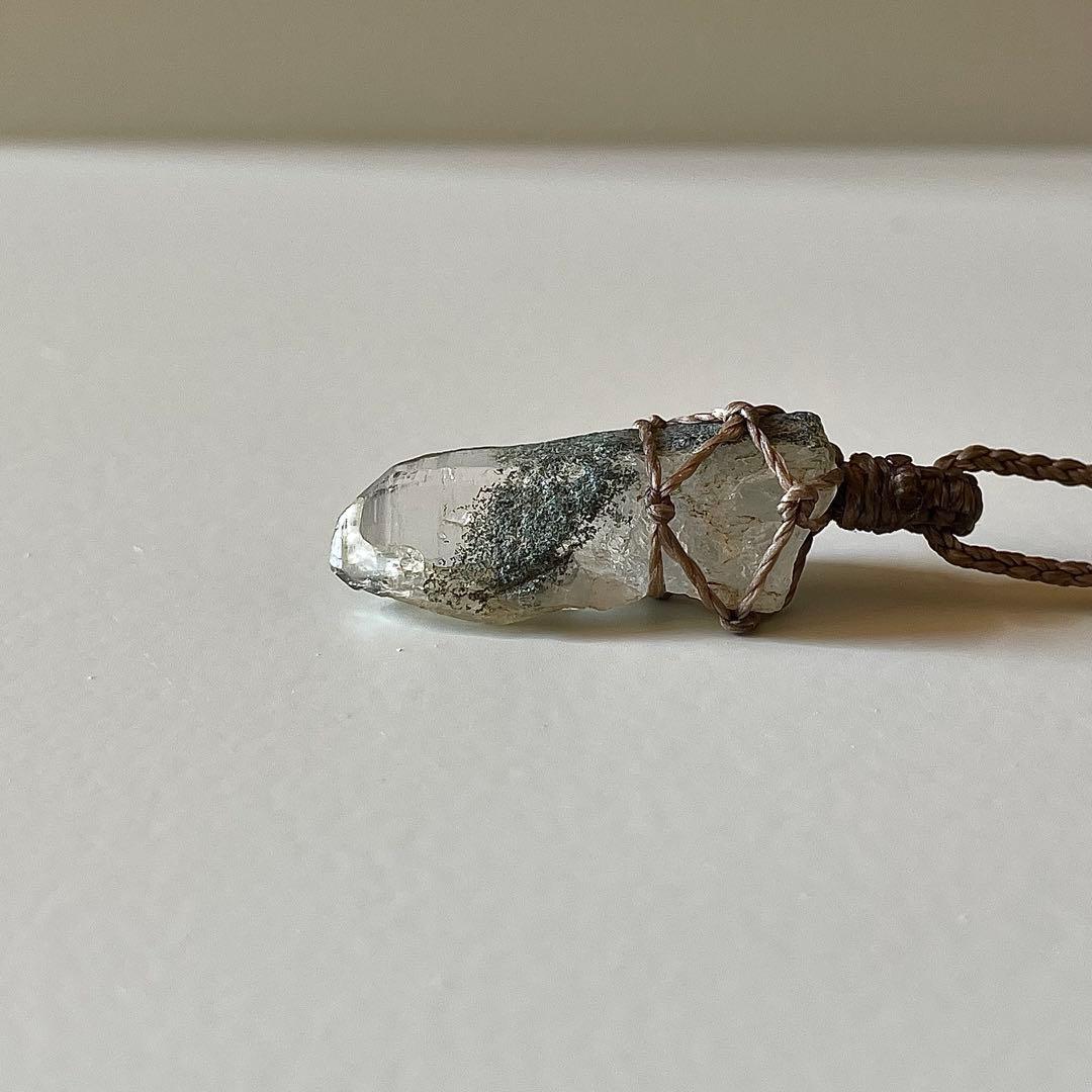 ヒマラヤ水晶 ガネッシュヒマール ＊ マクラメペンダント ネックレス 41