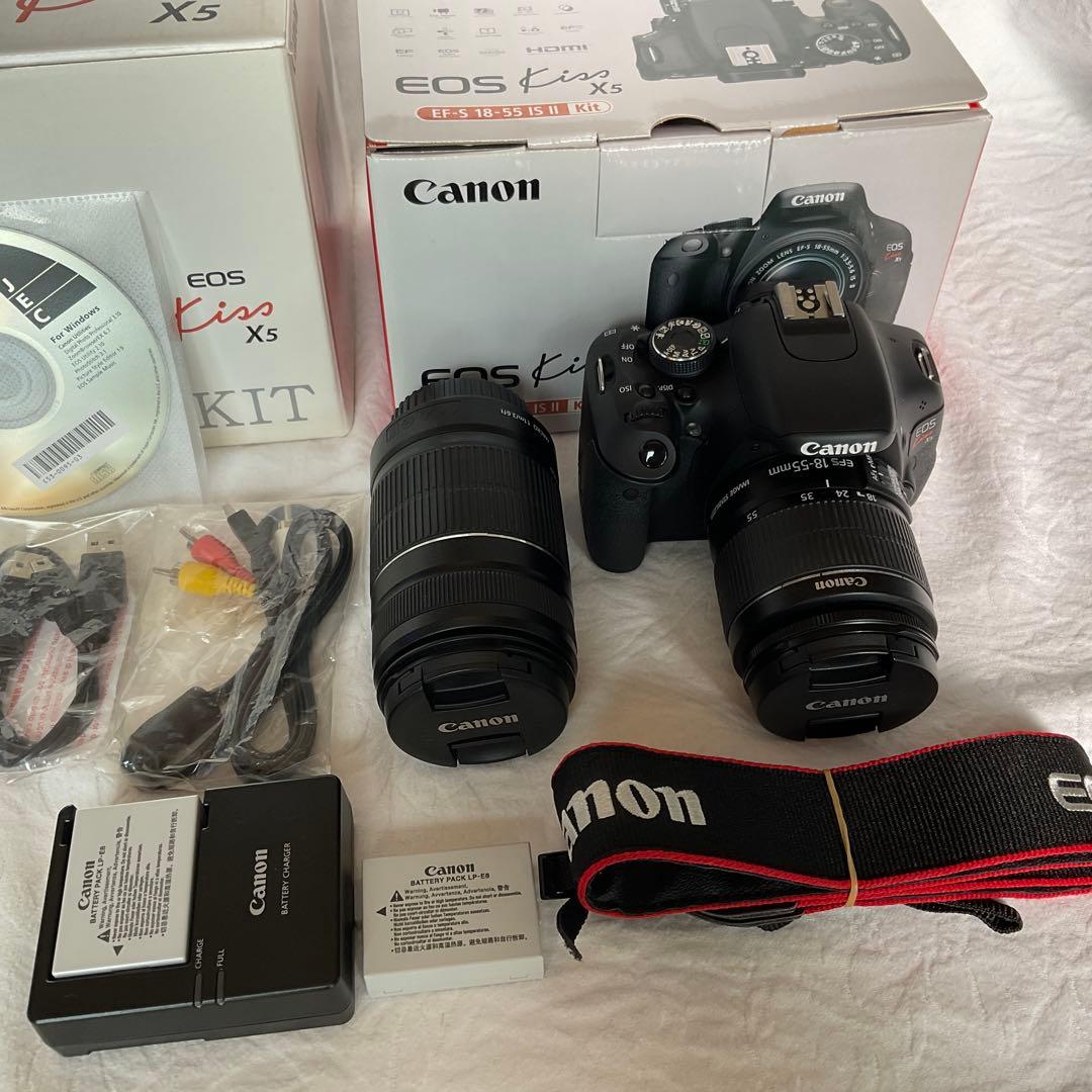 美品　Canon EOS Kiss X5 ダブルズームキット