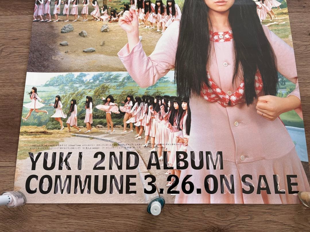YUKI 2ndアルバム COMMUNE B2ポスター