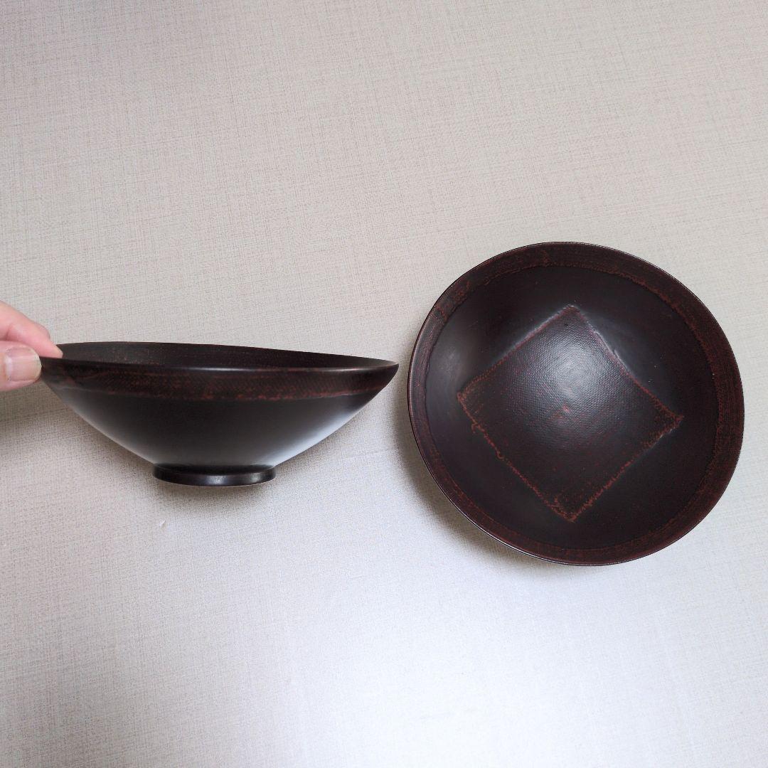 会津漆器 布着せ塗り 木製器セット