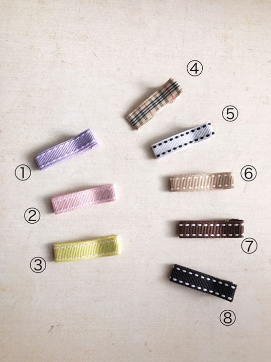 ベビー ヘアクリップG もこもこ ファー ハート