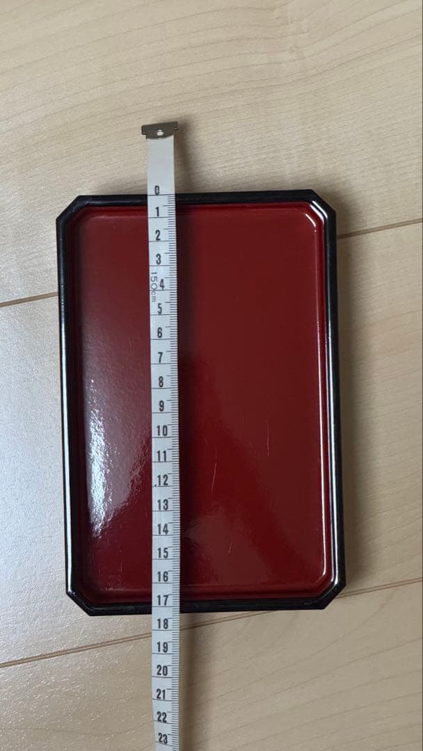 【FLKA様】　【4個セット】赤い漆器 重箱 蓋付き（鰻の長焼用）新品•未使用