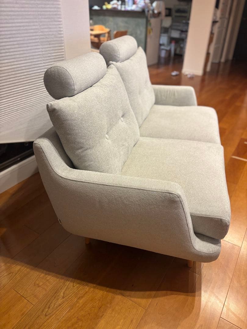 KEYUCA ケユカメイソファⅡ　2〜3人掛け ヘッドレスト2つ付き