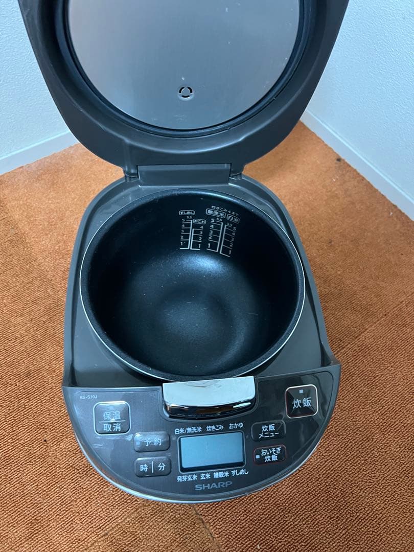 SHARP 2021年製 炊飯器 KS-S10J シルバー