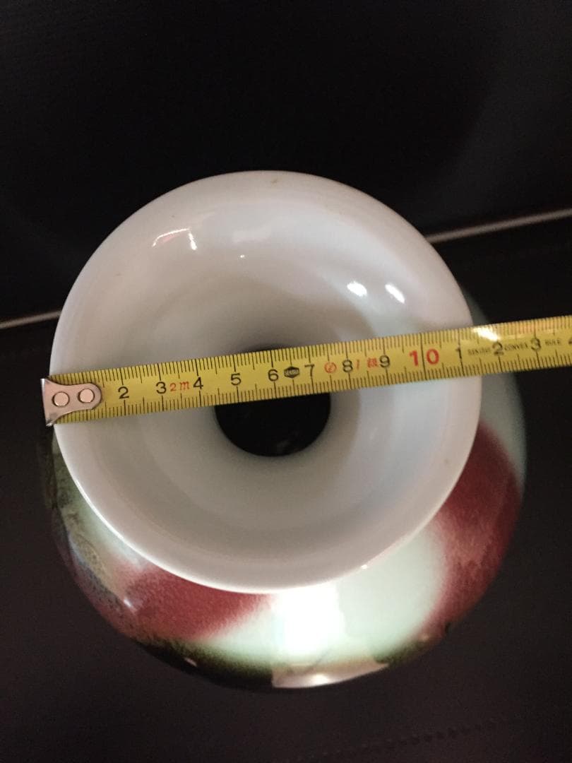 前田泰昭作　有田焼花瓶　年代物　新品未使用