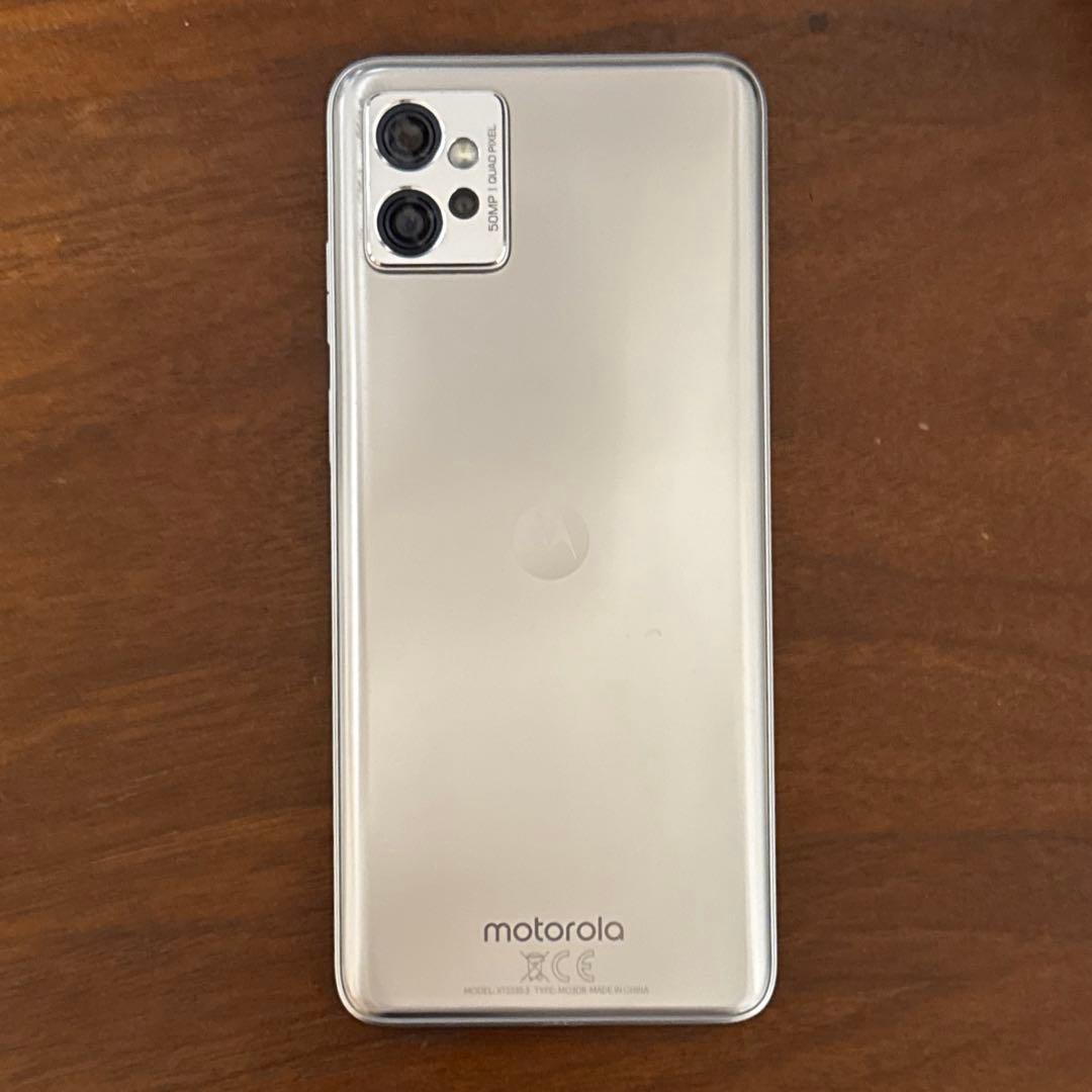 motorola スマートフォン 本体 シルバー