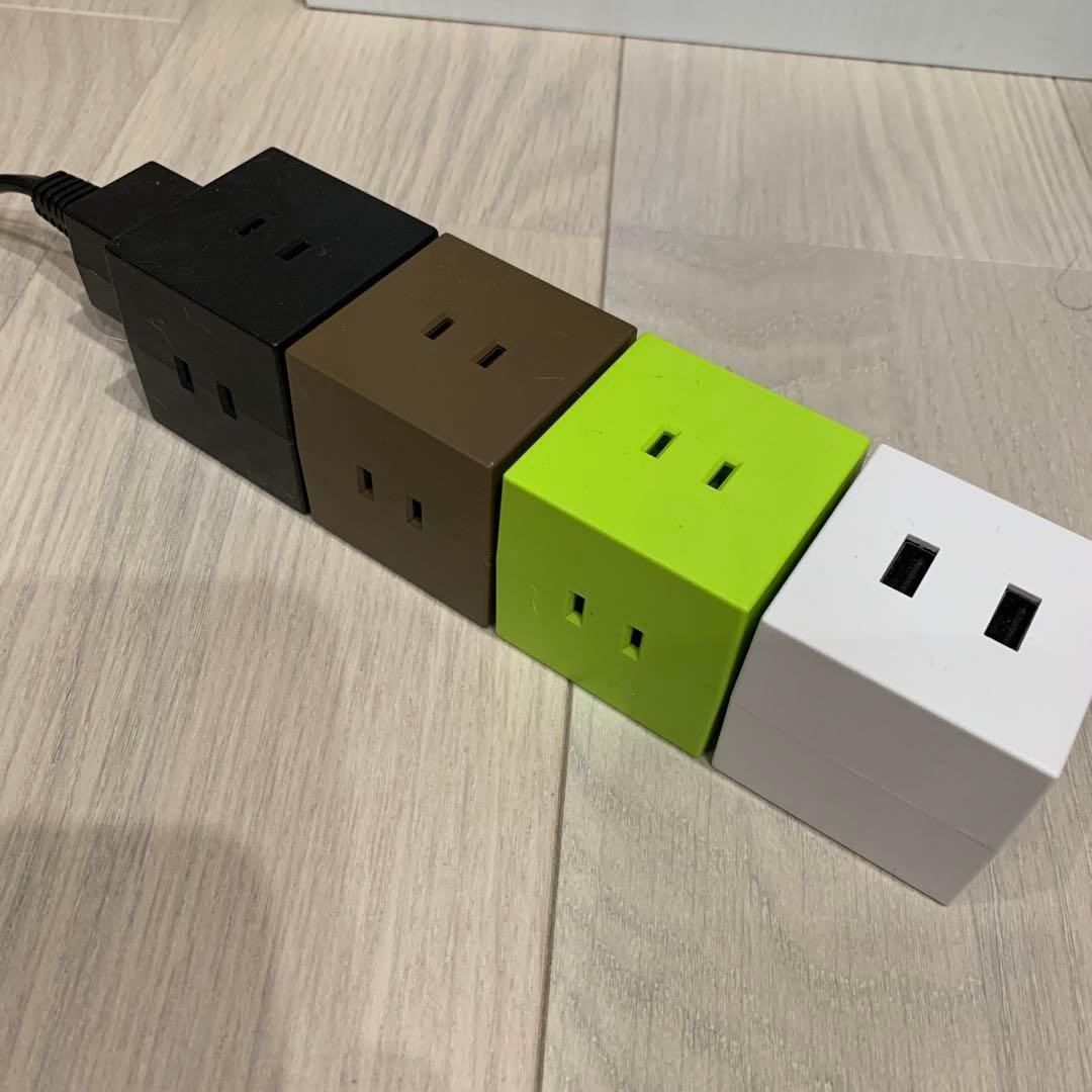 MYCUBE コンセントタップ　四角　ドンキ　情熱価格　廃番　入手困難