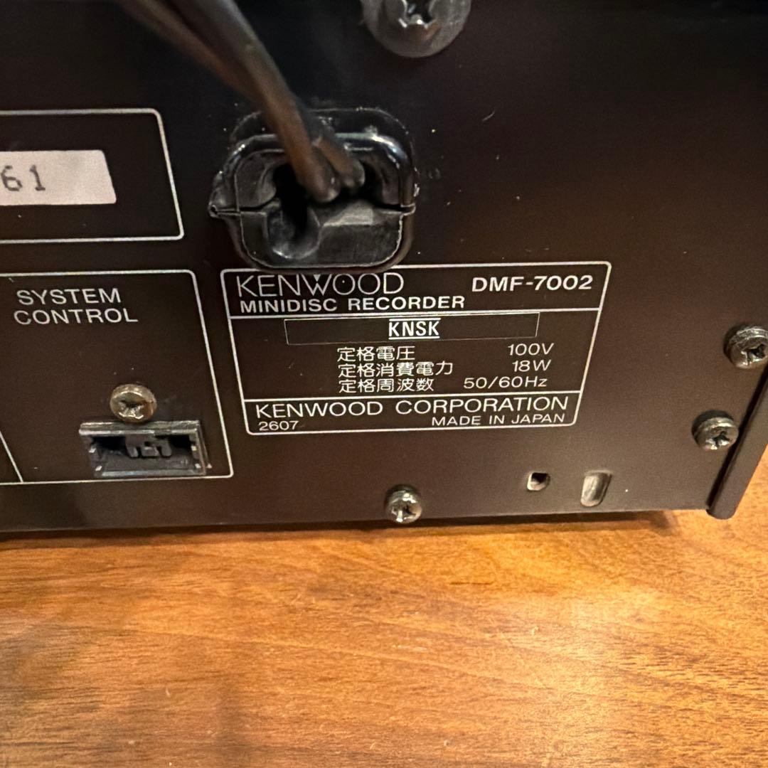 KENWOOD ケンウッド DMF-7002 ステレオミニディスクレコーダー
