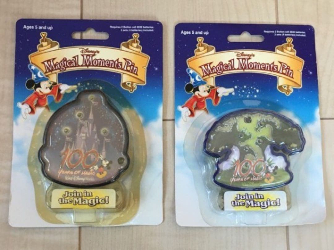 ウォルトディズニーワールド　ピンバッジ　ウォルト生誕100周年記念　5個セット