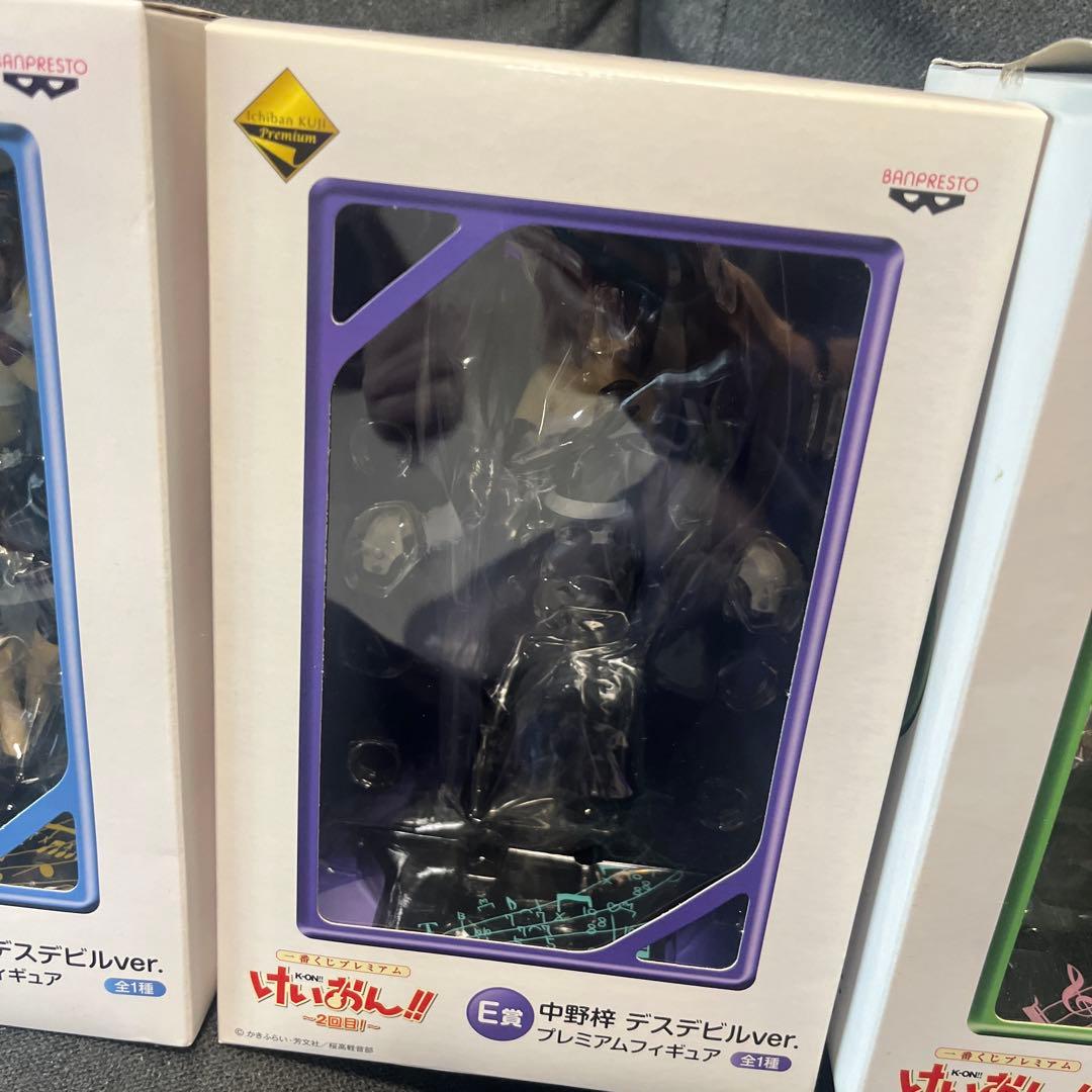 けいおん　1番くじ デスデビルver 3体 セット 中野梓 琴吹紬 田井中律