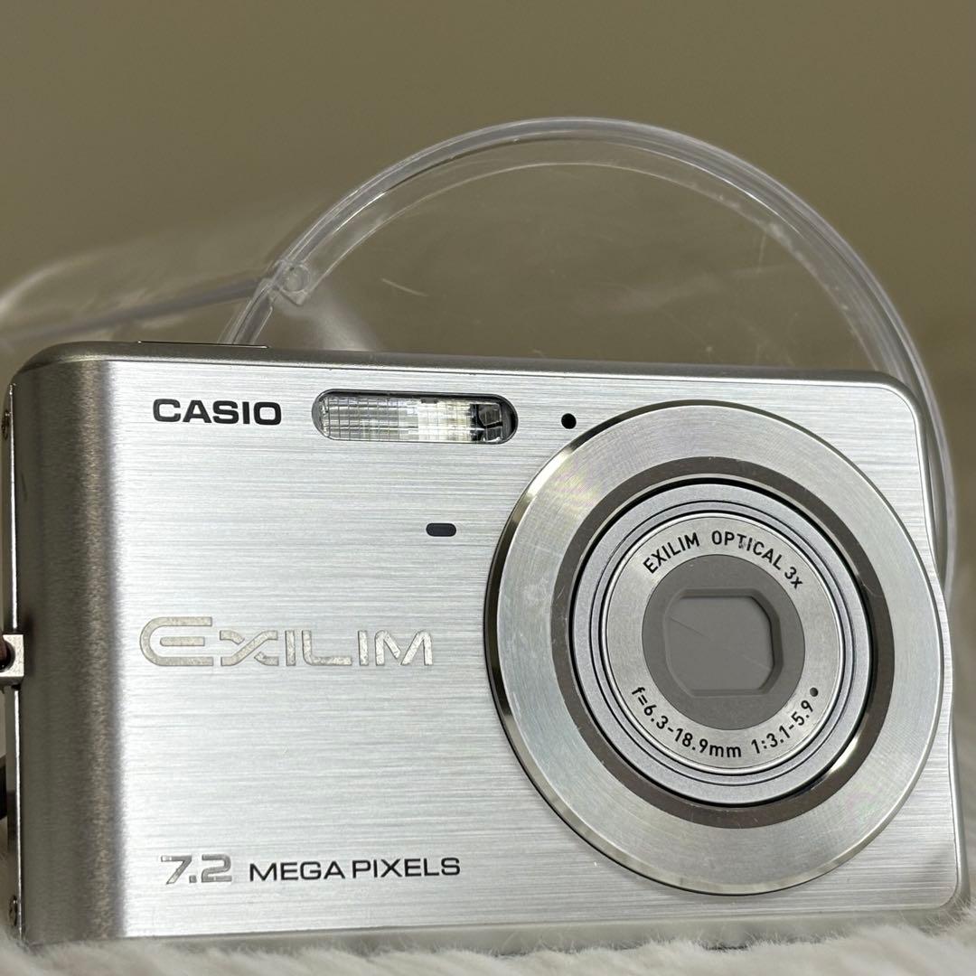 CASIO カメラ　エクシリム　EX-Z77 充電器　シルバー コンデジ　動作品