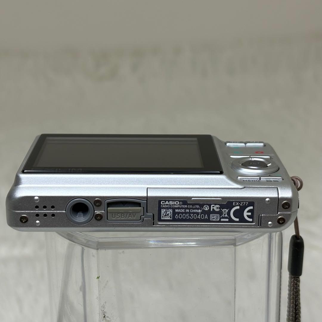 CASIO カメラ　エクシリム　EX-Z77 充電器　シルバー コンデジ　動作品