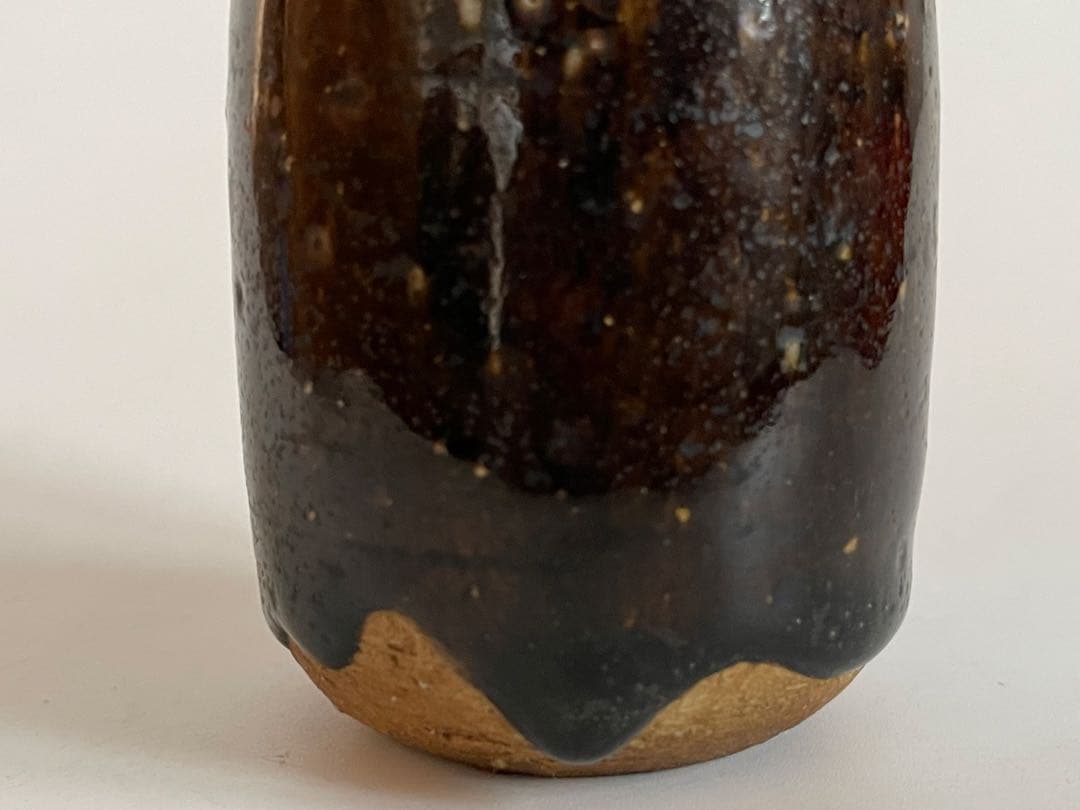 茶道具　肩衝茶入　箱付き　古瀬戸　高取　古陶磁　骨董　アンティーク