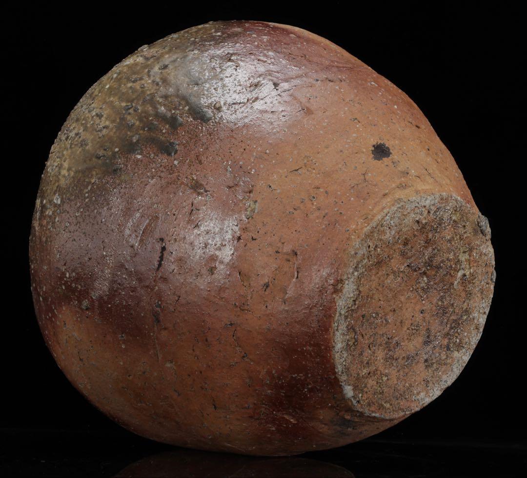 古陶 自然釉 古壺 灰被り 胡麻景色 大壺 高さ36㎝ 時代物 古道具 骨董品