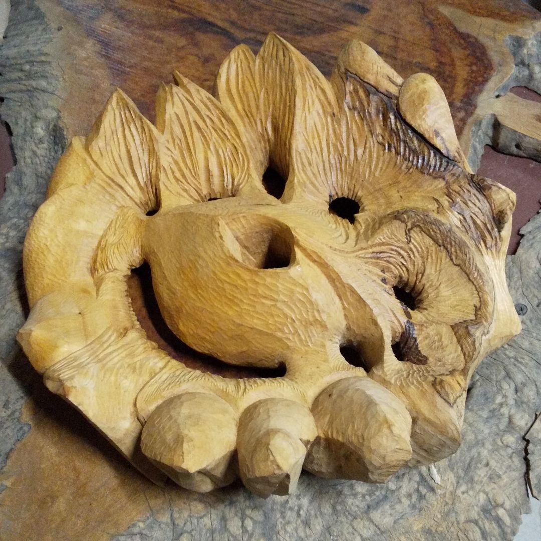 木彫うつわA  食材　お菓子　果物　小物入れ　ディスプレイベース