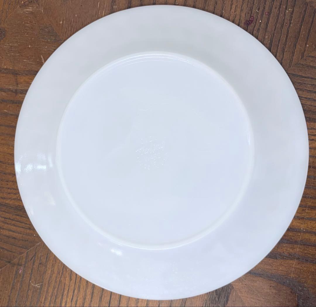 ファイヤーキング　ホワイトスワール　 ディナープレート　4枚セット