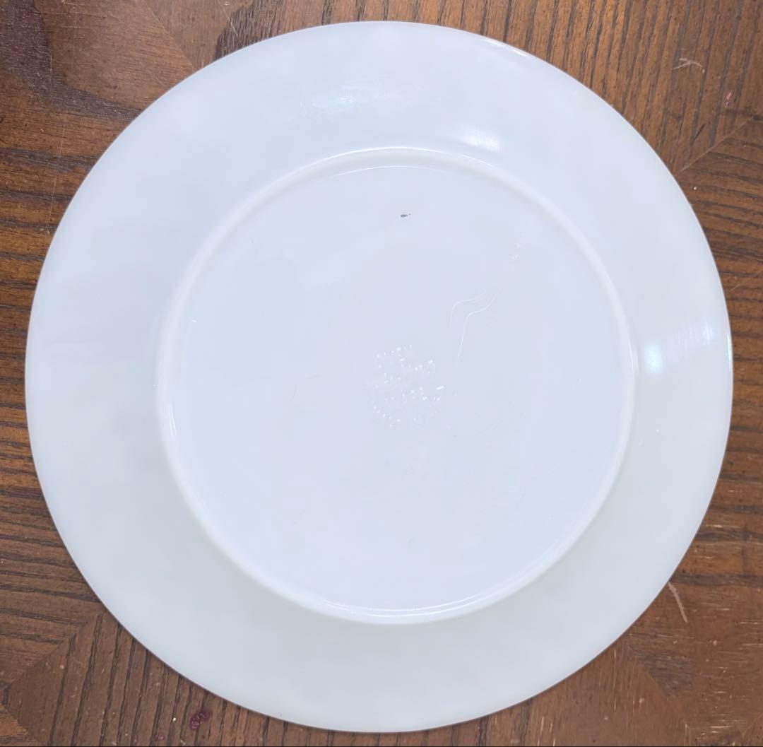 ファイヤーキング　ホワイトスワール　 ディナープレート　4枚セット