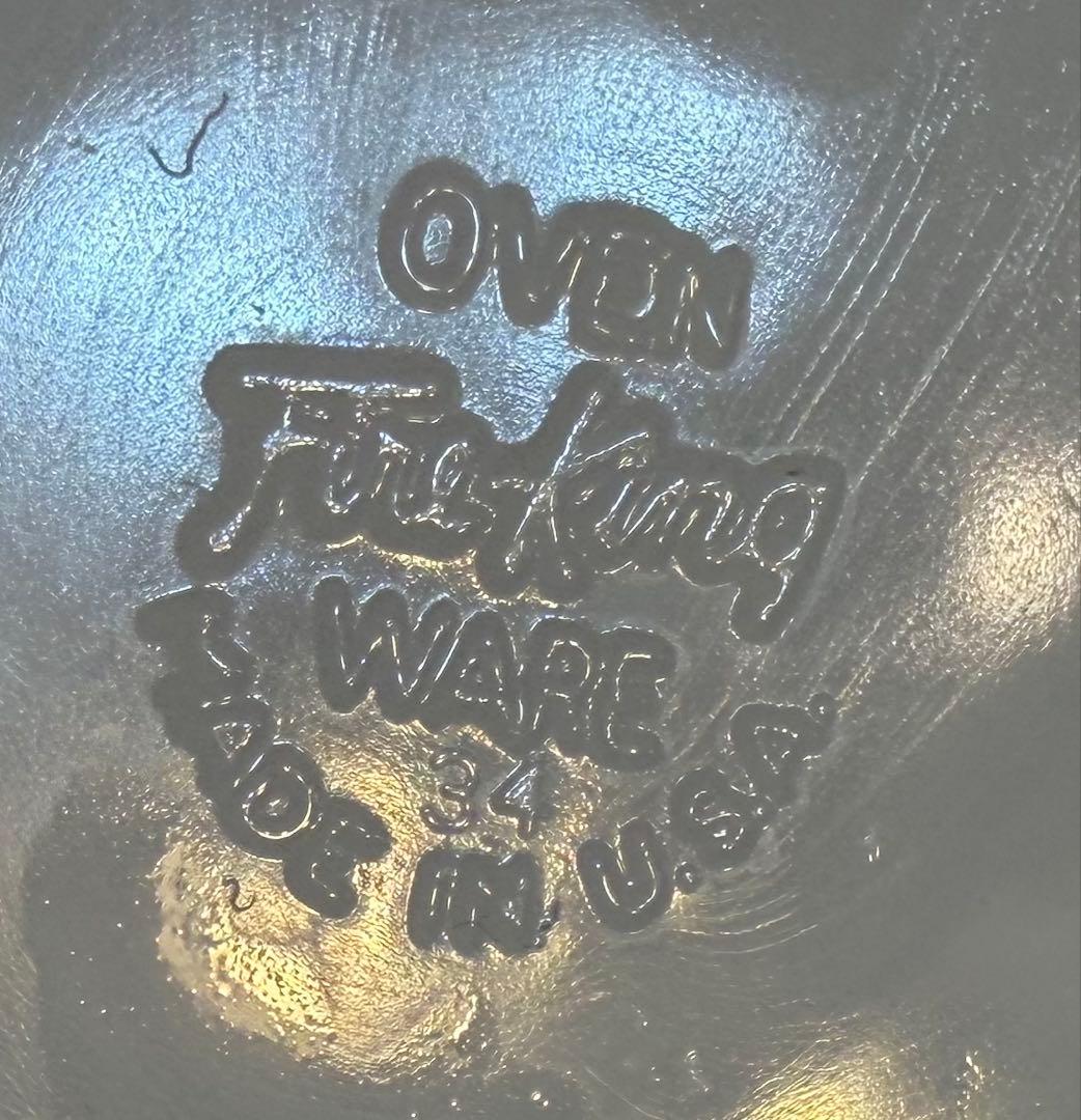 ファイヤーキング　ホワイトスワール　 ディナープレート　4枚セット