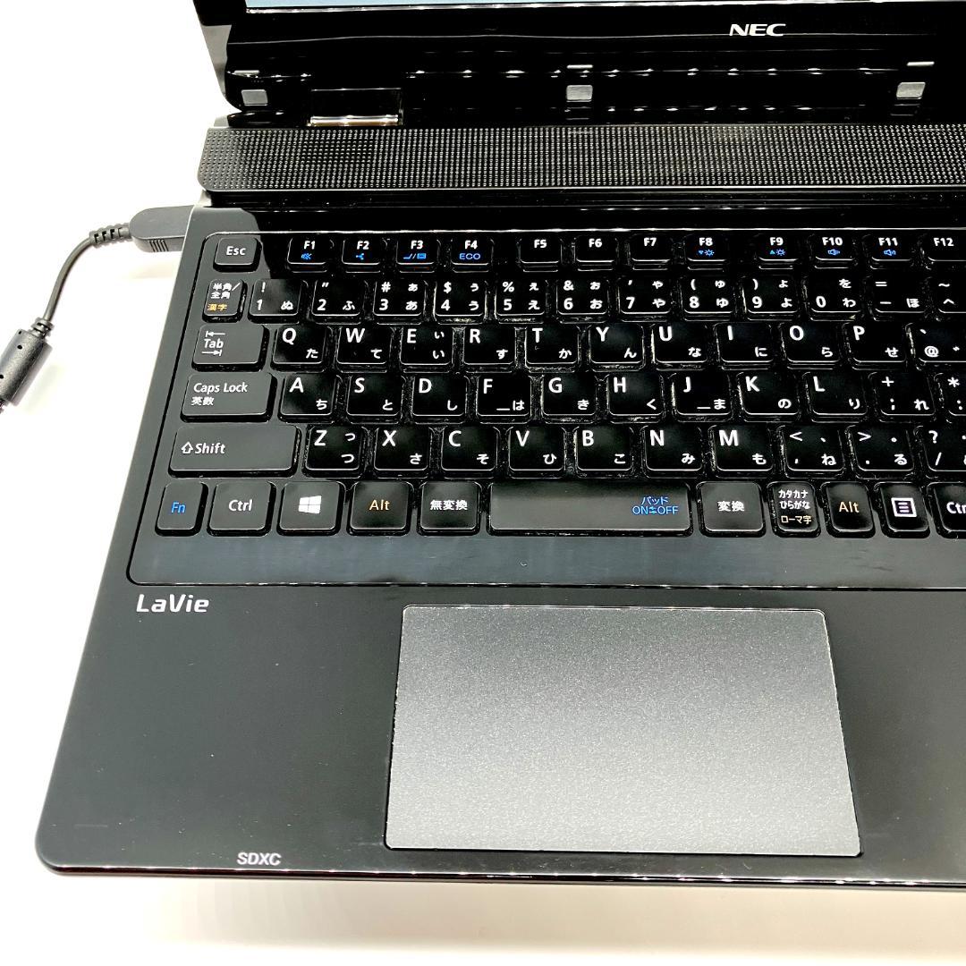 大容量1000GB！Windows11 NEC カメラ付 艶黒 ノートパソコン