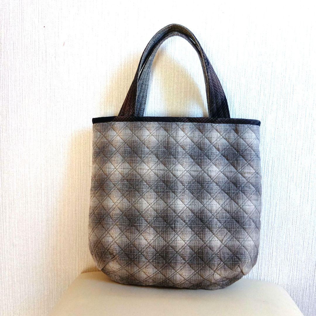 アップリケキルトのトートバッグ(ハンドメイド)