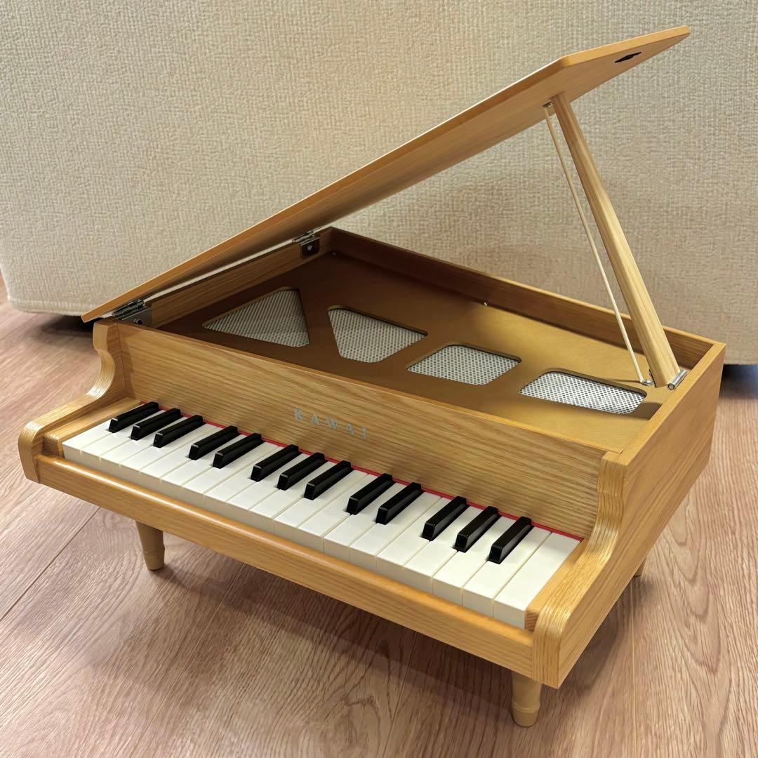 【美品】KAWAI カワイ ミニピアノ ナチュラル 1144 32鍵盤 おもちゃ
