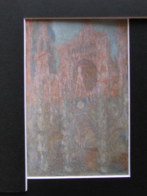 クロード・モネ、【ルーアン大聖堂】、新品高級額 額装付、年代物・希少画集画