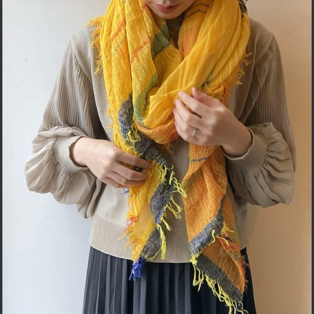 美品☆tamaki niime タマキニイメ　ショール