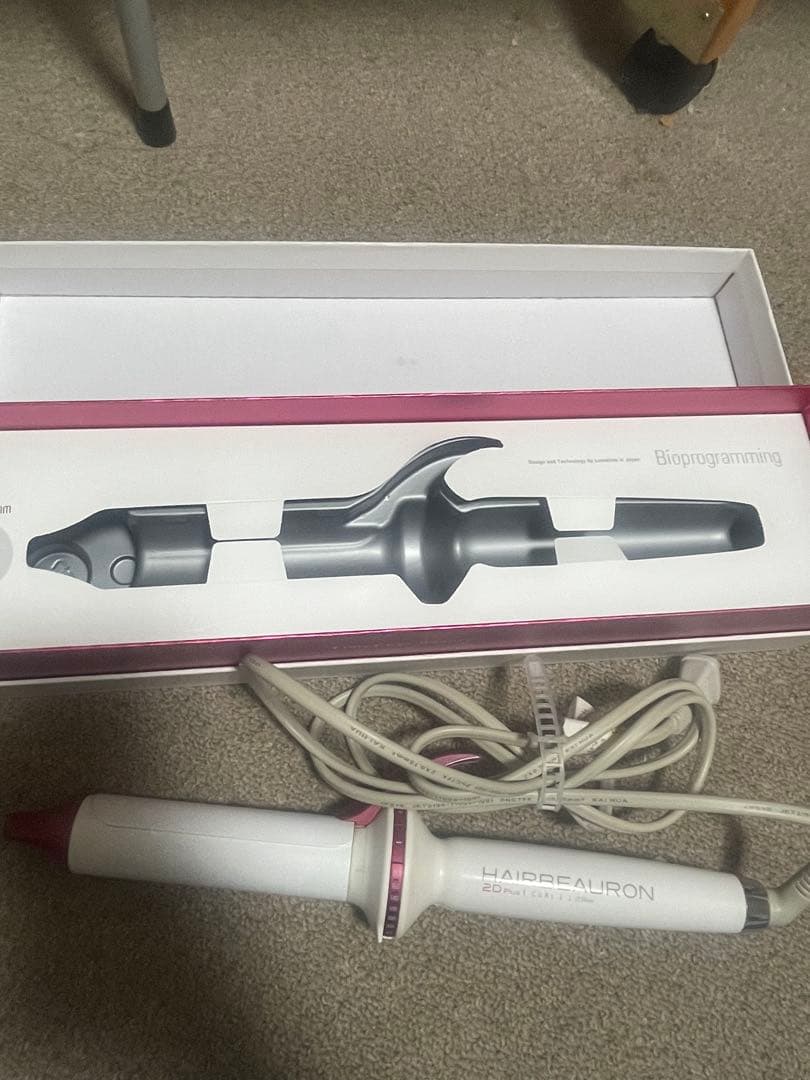 最後の値下げHAIRBEAURON 2D Plus カールヘアアイロン 34mm