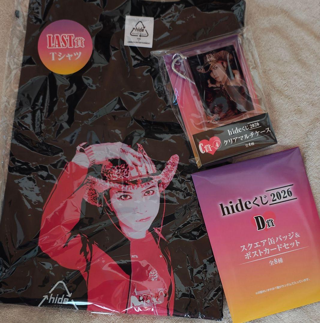 hide LAST Tシャツ・クリアマルチケース・バッジセット