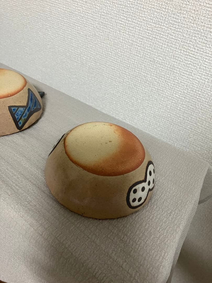 リボン　鉢　美品