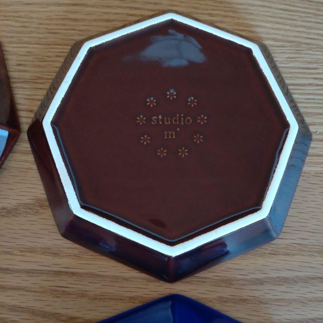 Studio m スタジオエム お皿 プチガディプレート インディゴ アメ