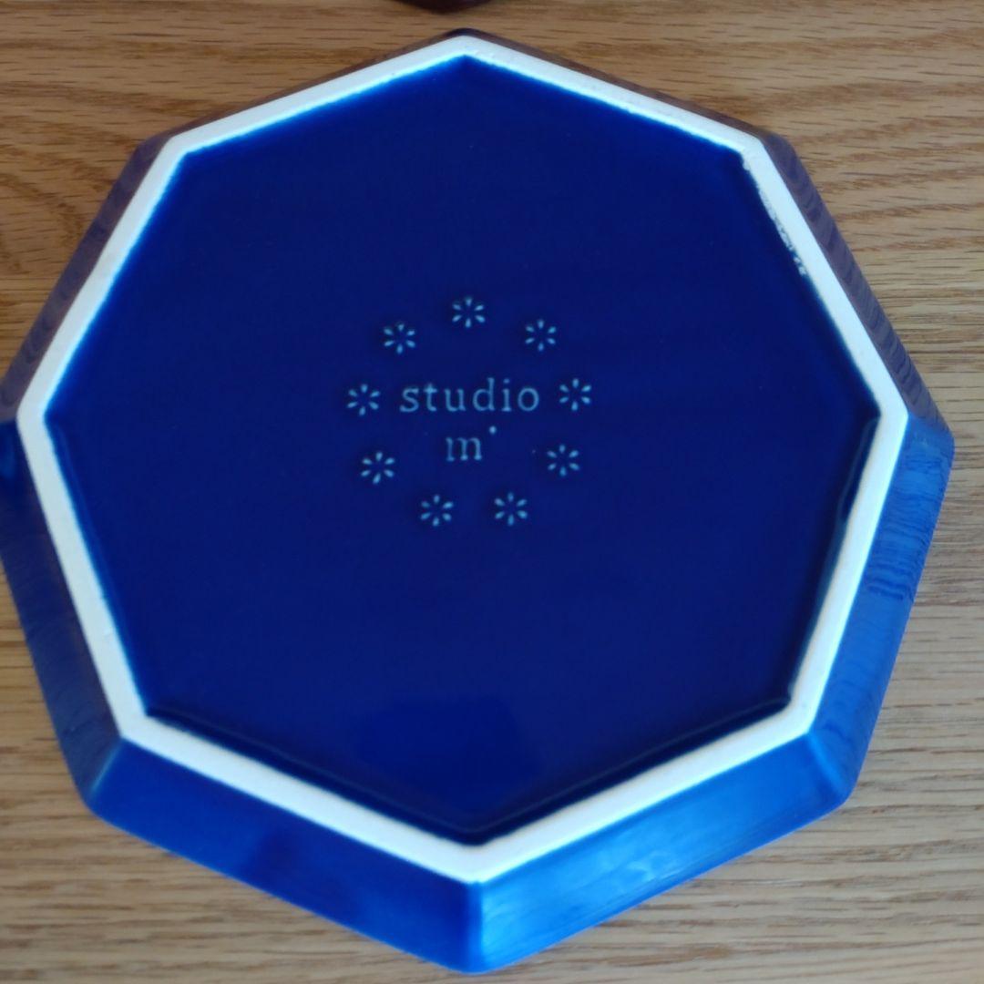 Studio m スタジオエム お皿 プチガディプレート インディゴ アメ