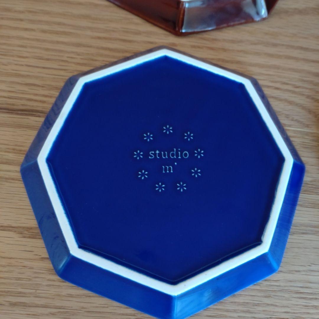 Studio m スタジオエム お皿 プチガディプレート インディゴ アメ