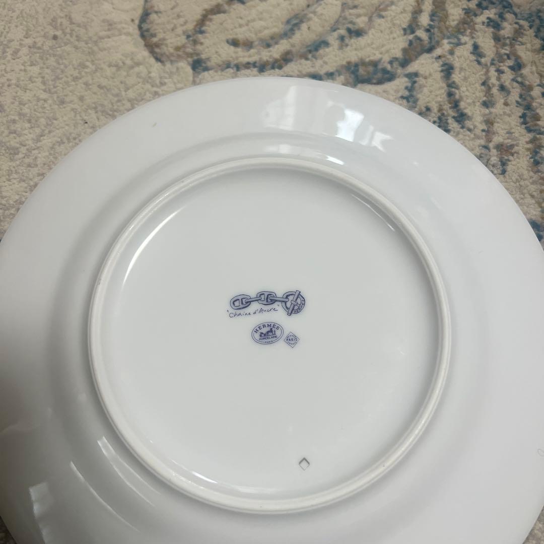 HERMES エルメス シェーヌダンクル プレート 22.5cm
