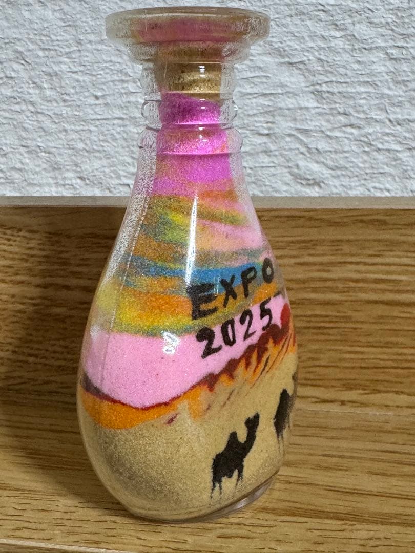 関西万博2025 ヨルダンパビリオン　サンドアート グラデーション