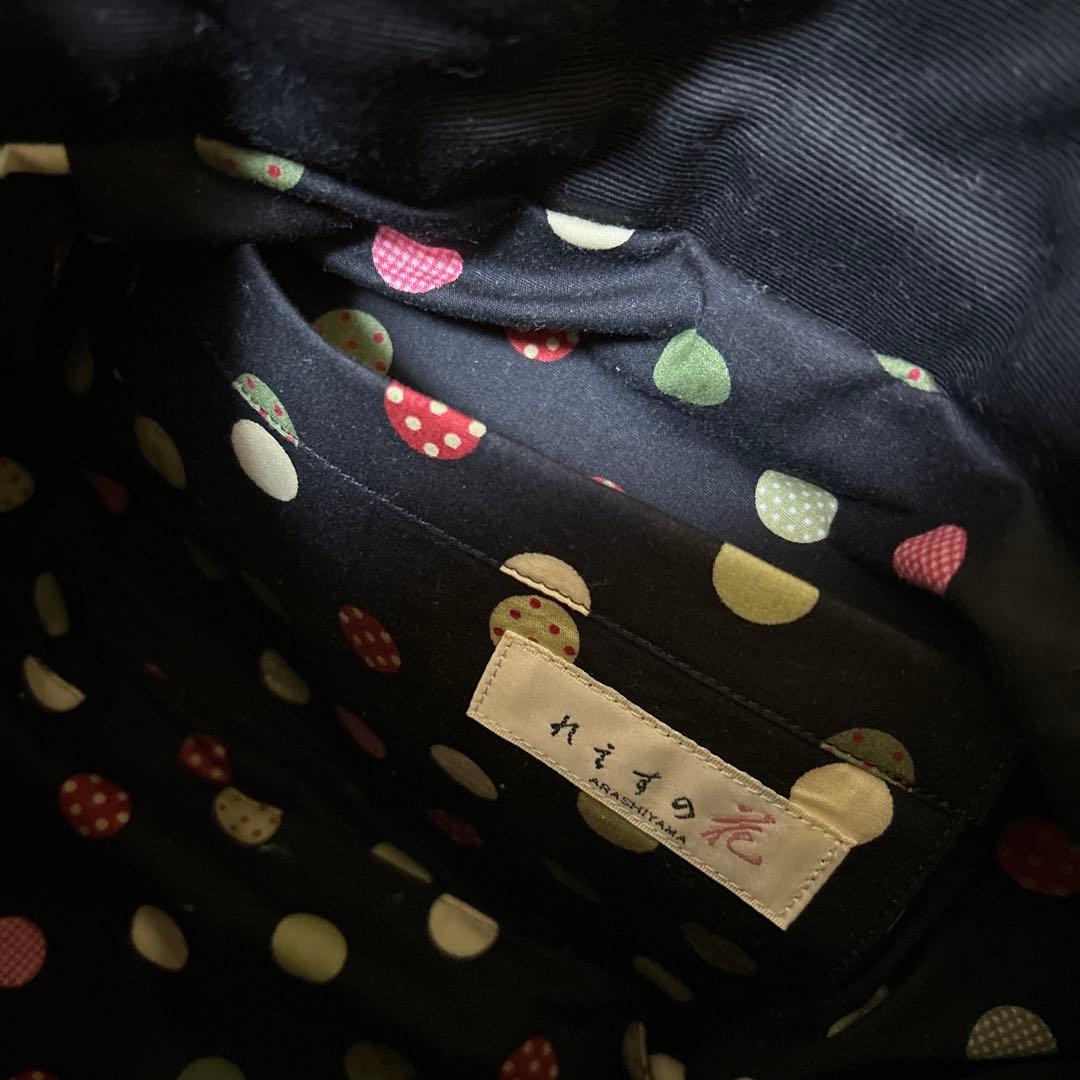 ハンドメイド　れえすの花　リボン付きスパンコール装飾グラニーバッグ