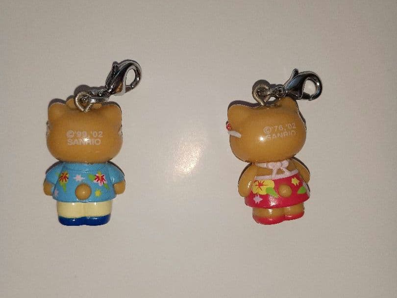 日焼けハローキティ&ディアダニエル　チャーム　マスコット