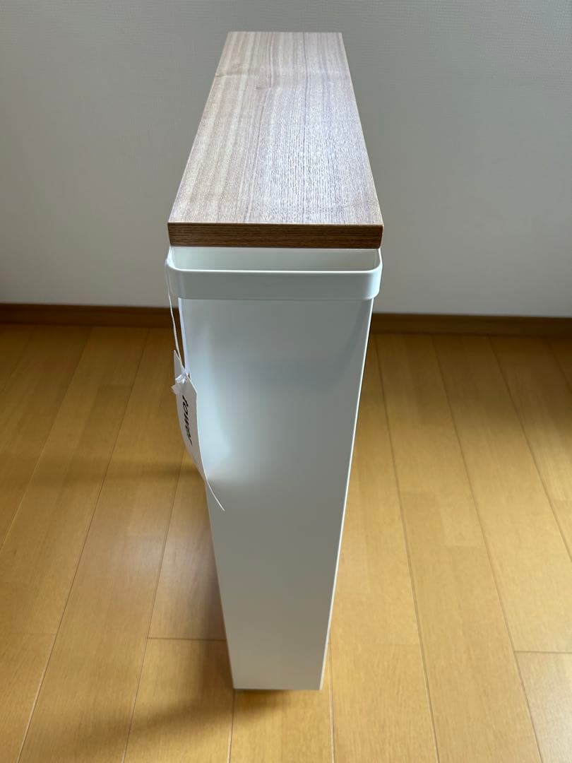 tower 山崎実業ハンドル付キッチンワゴン キャスター付き ホワイト