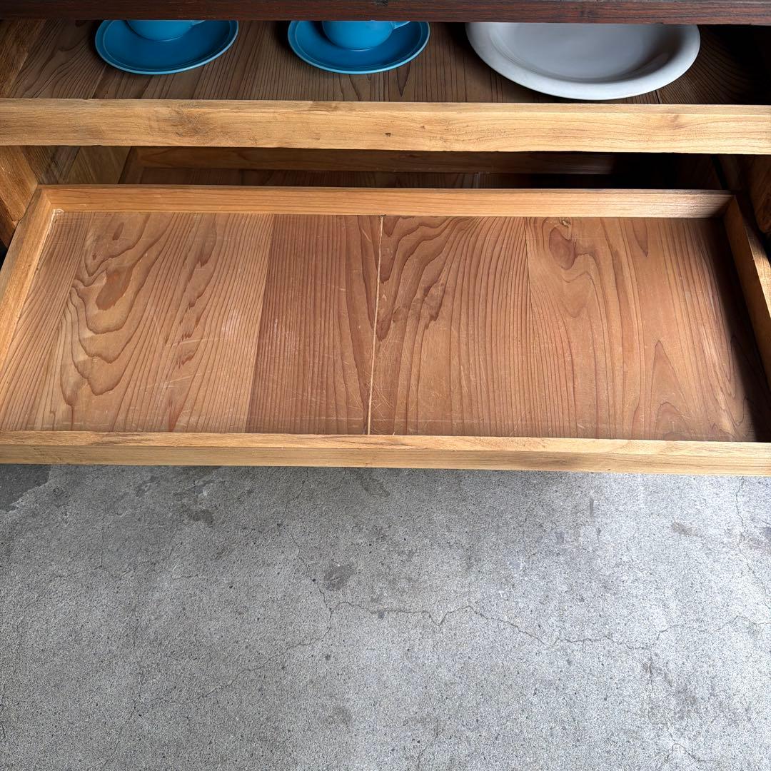 古家具 総桐 桐箪笥 整理箪笥 食器棚 オープンラック 戸棚 抽斗 桐タンス