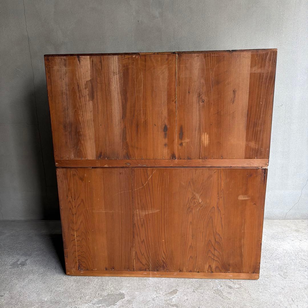 古家具 総桐 桐箪笥 整理箪笥 食器棚 オープンラック 戸棚 抽斗 桐タンス