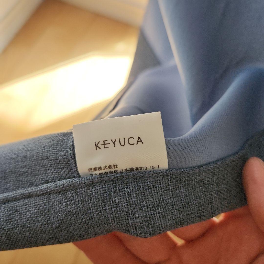 【KEYUCA】 カーテンとレースカーテンセット 約182cm×約101cm