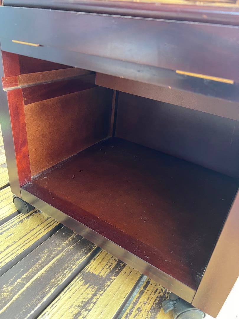 送料込◆アジアンドレッサー ミニキャビネット サイドテーブル 鏡台